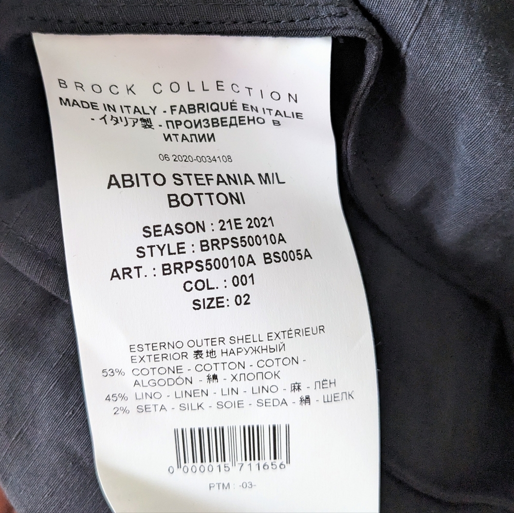 NWT💯 Brock Collection Stefania Midi Dress Sz 2/XS - Picture 7 of 7